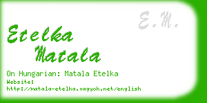 etelka matala business card
